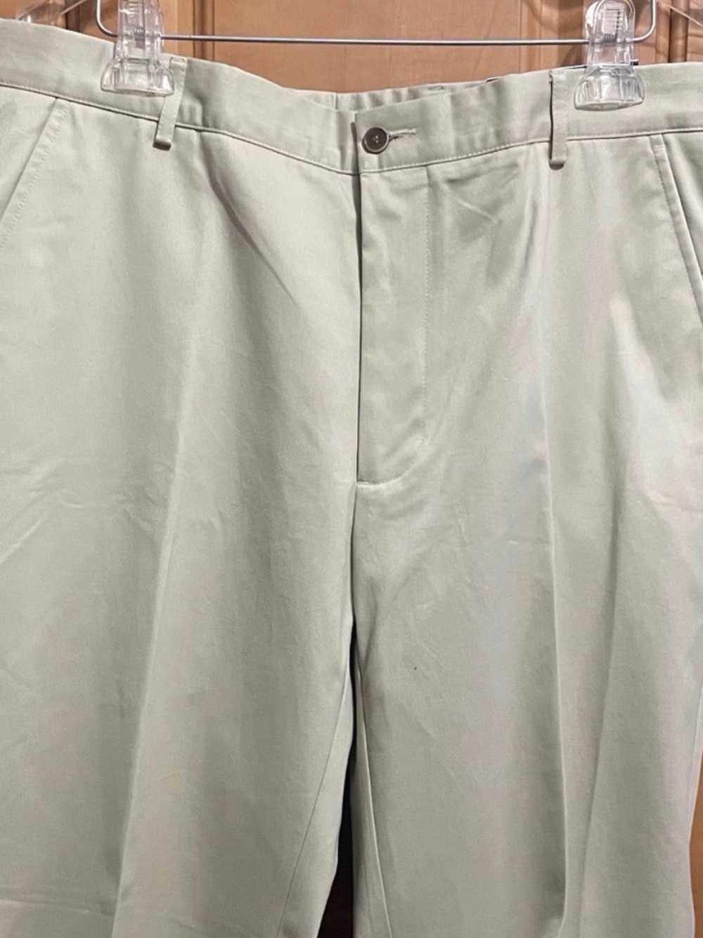 Stafford Men's Straight Dress Pants in Light Beige 36x30 NWT $70
